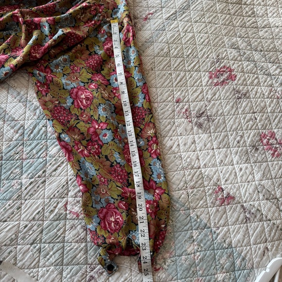 Vintage 70s Simon Chang for International Tyfoon Floral Mini Dress Tunic Size M - Picture 9 of 9